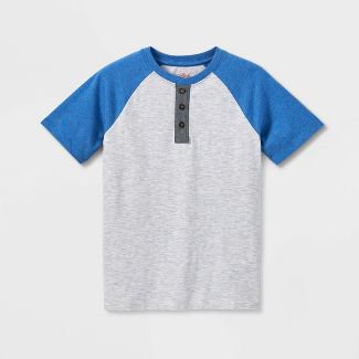 Boys' Baseball Henley Short Sleeve T-shirt - Cat & Jack™ : Target