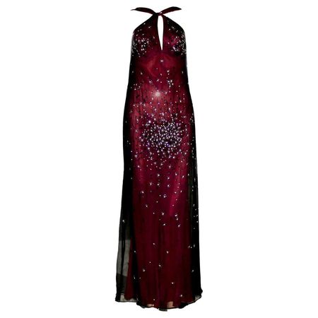 Rare Gianni Versace Couture 1998 Embroidered Evening Dress Gown as on Courtney For Sale at 1stDibs | courtney love, versace gown, courtney fancy gown