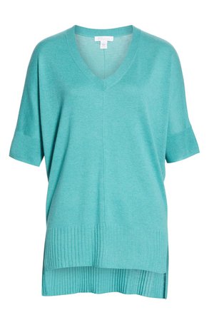 Nordstrom Signature High/Low Silk & Cashmere Sweater | Nordstrom