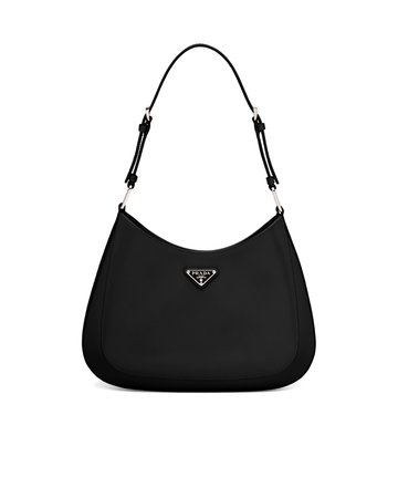 Black Prada Cleo brushed leather shoulder bag | Prada
