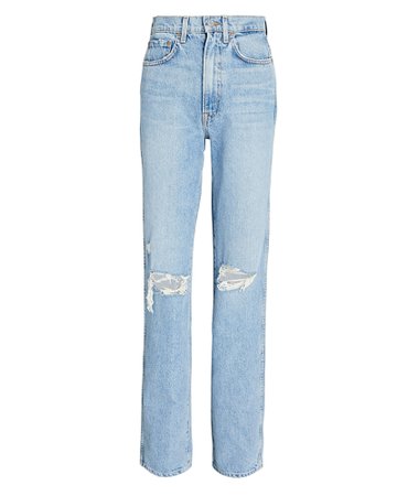 GRLFRND Sara High-Rise Straight-Leg Jeans | INTERMIX®