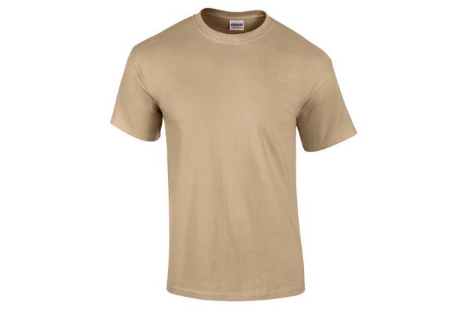 Gildan Mens Ultra Cotton Short Sleeve T-Shirt (Tan) (2XL) - Kogan.com