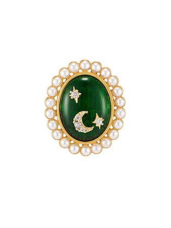 Oldmoon Antique Pearl Brooch_BCH0094 | W Concept