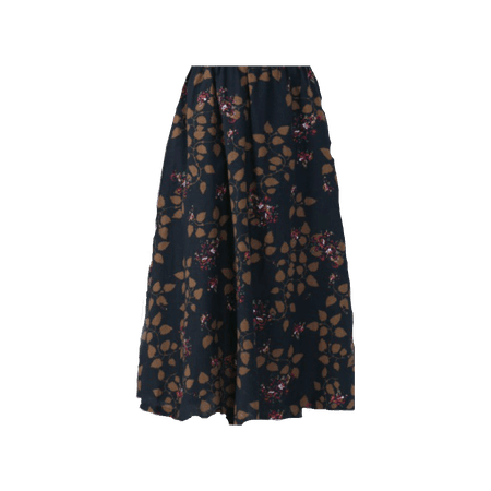 Leaf Print Skirt