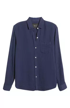 Rails Ellis Cotton Gauze Button-Up Shirt | Nordstrom