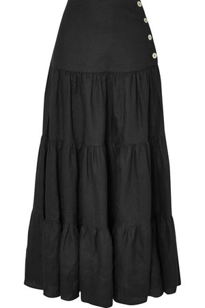 MATIN | Tiered linen maxi skirt | NET-A-PORTER.COM