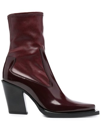 Diesel D-Western Leather Ankle Boots - Farfetch