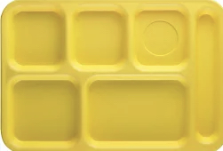 yellow lunch tray