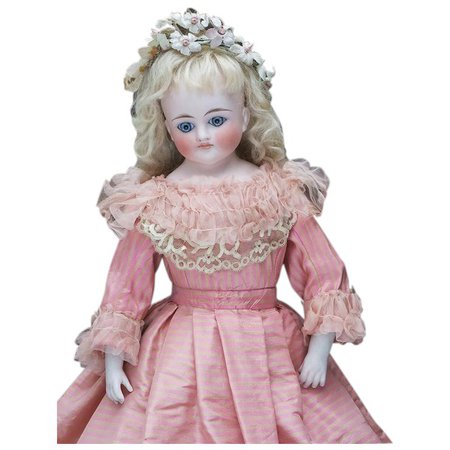 16" (41 cm.) Wonderful Antique Early German Bisque Closed Mouth Child : RespectfulBear | Ruby Lane