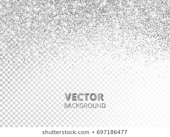 Falling Glitter Confetti Vector Silver Dust Stock Vector (Royalty Free) 697186480