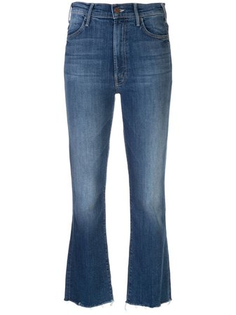 Mother mid rise flared jeans