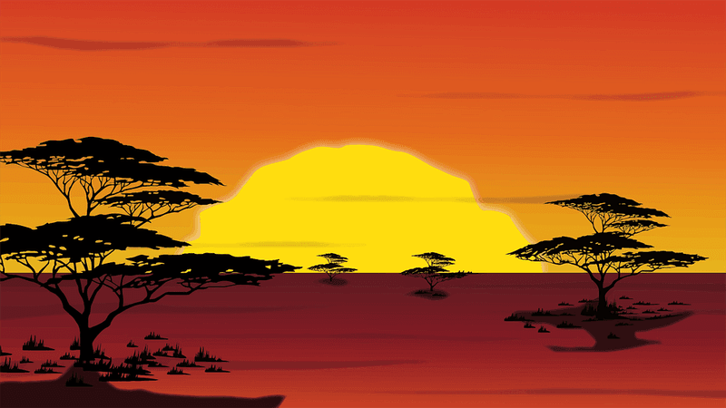 Africa Digital Art Landscape - Free vector graphic on Pixabay