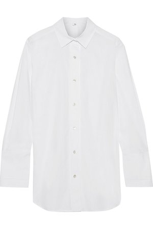 IRIS & INK Ragnelle cotton-poplin shirt