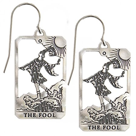 tarot card earrings silver - Google Search
