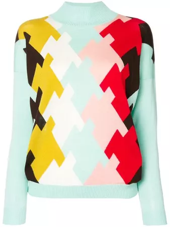 Delpozo Intarsia Turtleneck Sweater - Farfetch