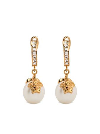 Versace crystal-embellished Drop Earring - Farfetch
