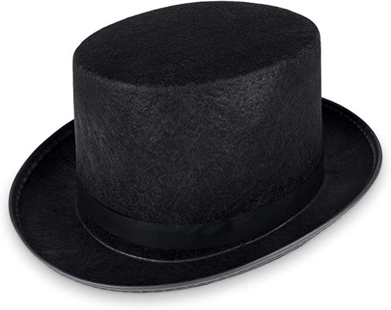 Amazon.com: Deluxe Black Magician Butler Formal Costume Top Hat : Clothing, Shoes & Jewelry