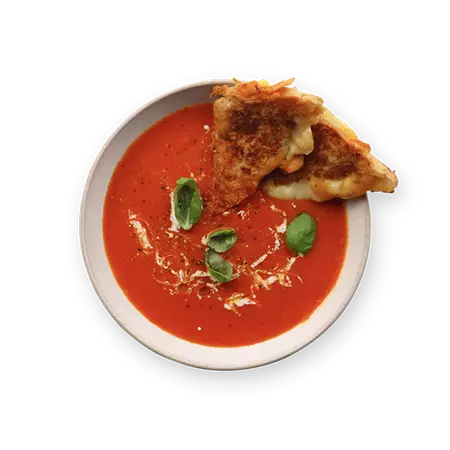 Jow - Recipe: Tomato Soup with Grilled Cheese