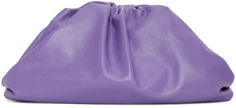 Bottega Veneta: Purple 'The Pouch' Clutch | SSENSE