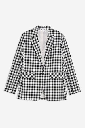 Gingham Jacket - Jackets & Coats - Clothing - Topshop USA