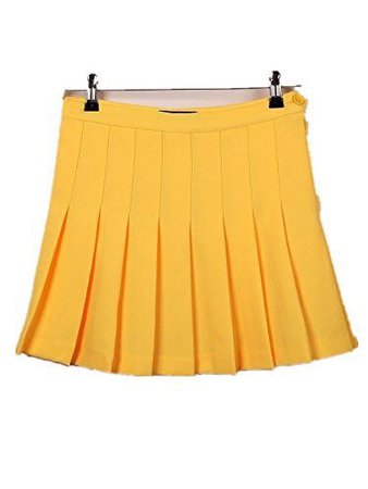 Yellow Pleated skirt
