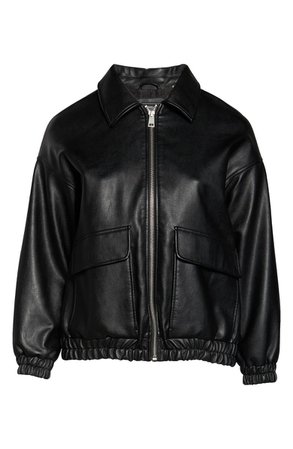 Women's Faux Leather Bomber Jacket | Nordstrom