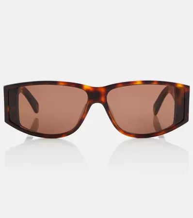 Rectangular Sunglasses in Brown - Celine Eyewear | Mytheresa