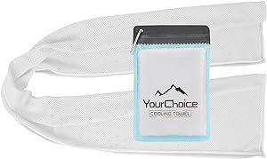 Amazon.com: Your Choice Cooling Towel, Cooling Neck Towel for Sports Workout Gym Yoga Golf Hiking Bowling Camp Travel Instant Cool Relief, 1 Pack - White 12 x 40 Inch : Sports & Outdoors