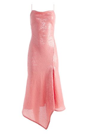 Alice + Olivia Harmony Sequin Asymmetric Hem Cocktail Dress | Nordstrom
