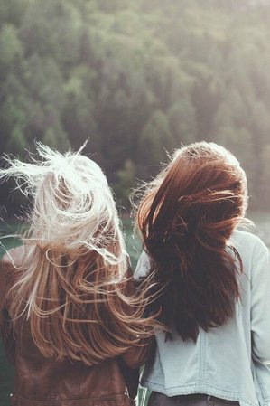 best friends blonde and brown hair - Google Search