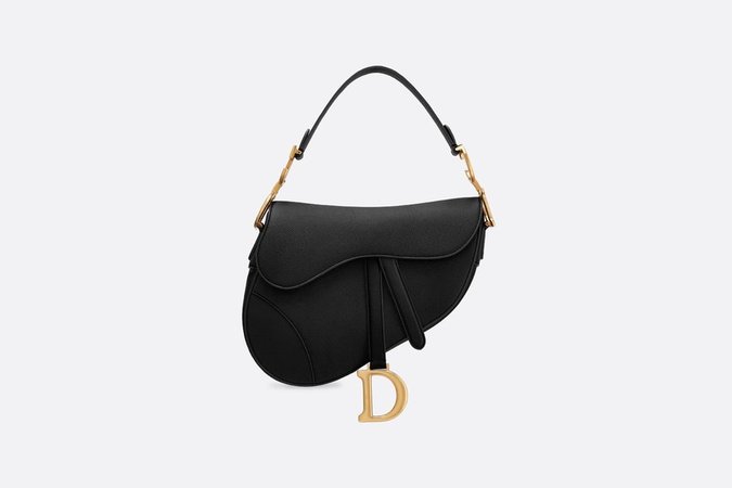 Dior Black saddle calfskin bag