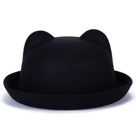 Wool Bowler Eared Hat