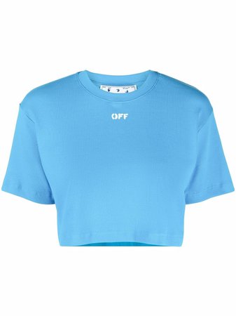 Off-White Kort t-shirt Med Logotyp - Farfetch