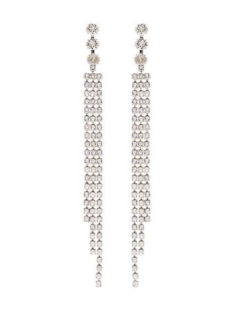 Isabel Marant metallic crystal chain drop earrings SS19 - Fast AU Delivery