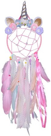 Amazon.com: Unicorn Dream Catcher for Girls, Colorful Feather Dream Catchers for Bedroom Wall Hanging, Birthday Gift for Girls, 29 inches (Pink): Home & Kitchen