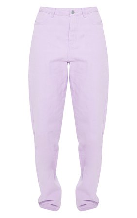 PRETTYLITTLETHING Lilac Mom Jeans | PrettyLittleThing USA
