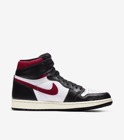 nike red and black left face