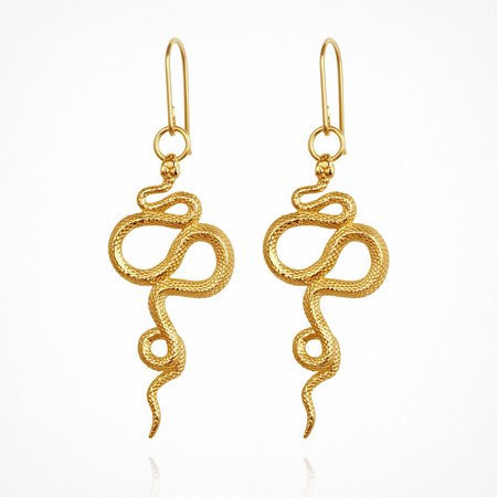 snake earrings gold temple of the sun jewelry