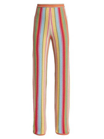 Shop Alexis Geo High-Waisted Knit Pants | Saks Fifth Avenue