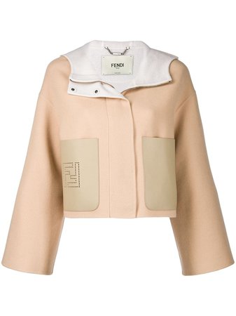 Fendi Cropped wide-sleeve Jacket - Farfetch