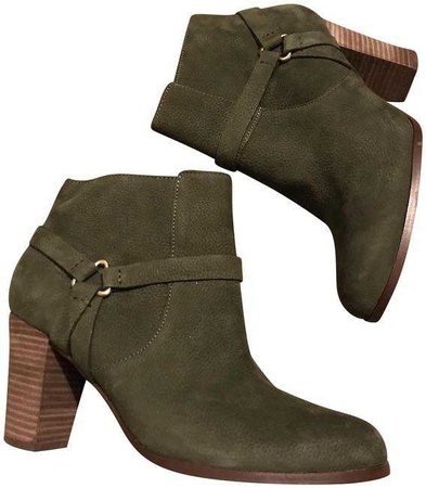 Cole Haan Green Real Leather Boots/Booties Size US 9.5 Regular (M, B) - Tradesy
