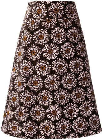 La Doublej a-line floral skirt