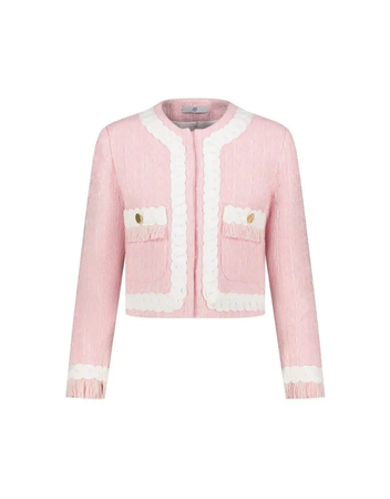 pink tweed jacket