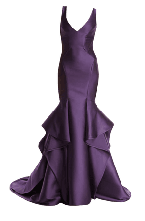 Dress Long Mermaid Purple
