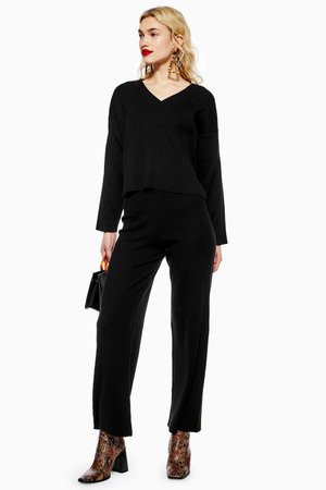 Ribbed Trousers - Topshop