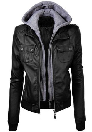 light jacket with leather
