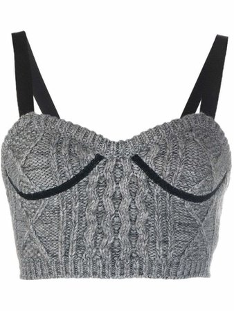 Valentino gray knit top