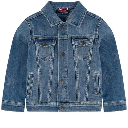 Star print jean jacket Tommy Hilfiger for girls and boys | Melijoe.com