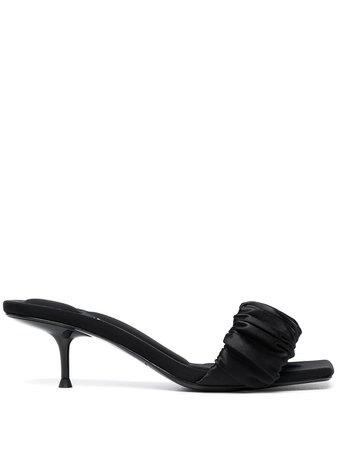 Alexander Wang ruched-strap leather sandals - FARFETCH
