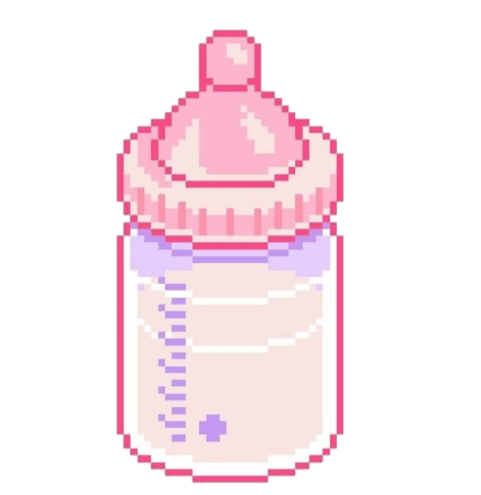 baby bottle pixel